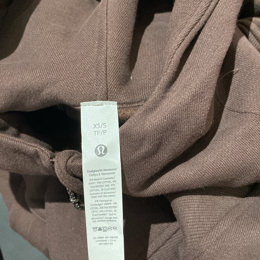 Lululemon Scuba Oversized Half Zip Hoodie Espresso - Picture 5 of 7